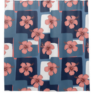 Elegant Blue Hibiscus Floral Pattern (8)
