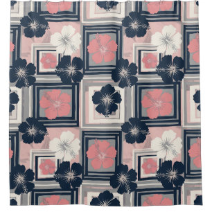 Elegant Blue Hibiscus Floral Pattern (9)