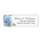 Elegant Blue Hydrangea Eucalyptus Return Address