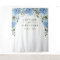 Elegant Blue Hydrangea Wedding Photo Backdrop