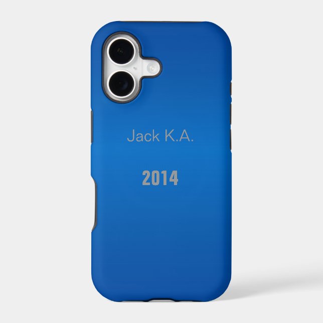 Elegant blue iPhone 5 case (Back)