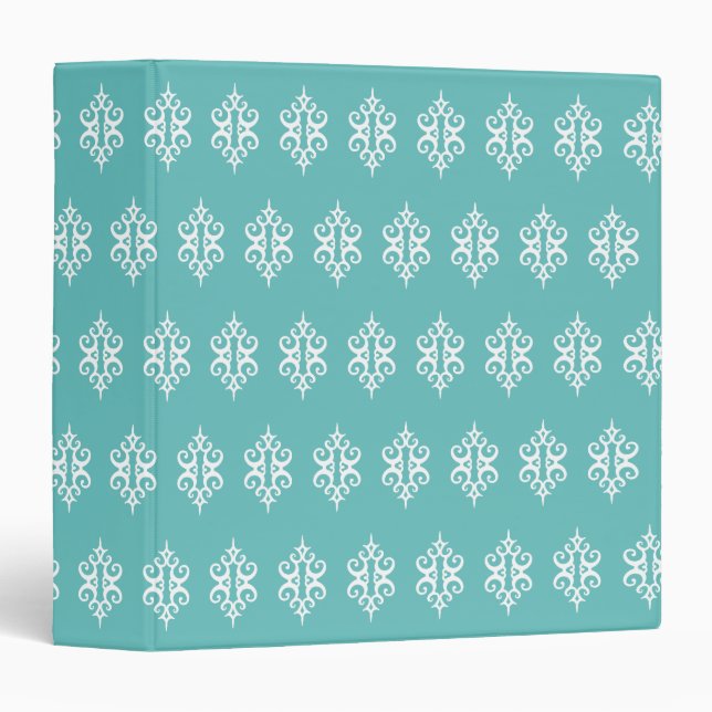 Elegant Blue Lace Wedding Scrapbook Binder Gift (Front/Spine)