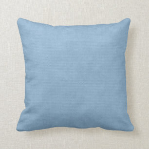 Elegant Blue Leather Throw Pillow