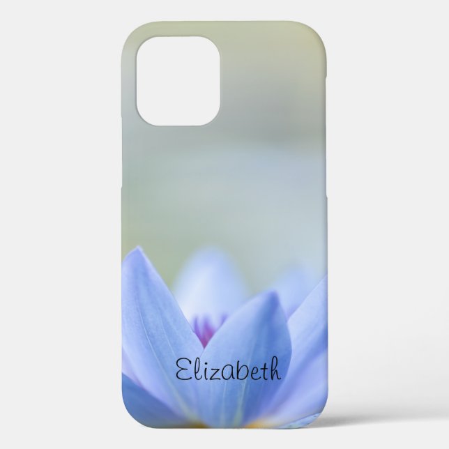 Elegant Blue Lotus Case-Mate iPhone Case (Back)