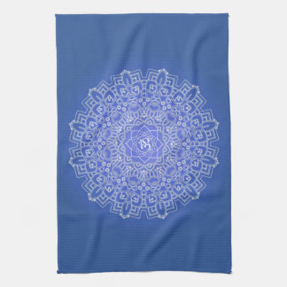Elegant Blue Mandala with OM Kitchen Towel