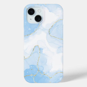 Elegant Blue Marble iPhone 15 Case