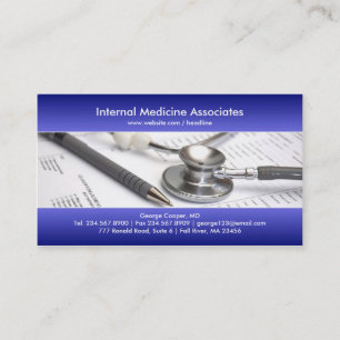 Elegant Blue Medical Business Card