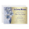 Elegant Blue Memorial Service Announcements