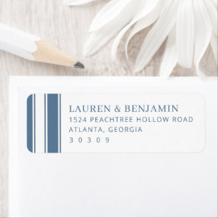 Elegant Blue Minimalist Lines