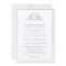 Elegant Blue Monogram Formal Watercolor Wedding In