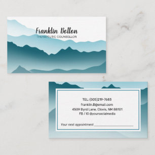 Elegant Blue Mountains Landscape Appointments Business Card