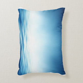 Elegant Blue Ocean Gradient Pillow 