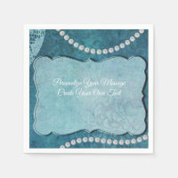 Elegant Blue Pearls Personalize Special Occasions