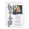 Elegant Blue Photo Graduation Party Invitation