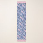 Elegant Blue & Pink Floral Paisley Scarf<br><div class="desc">This trendy colour combination will freshen up your outfit instantly.</div>