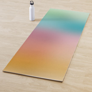 Elegant Blue Red Purple Yellow Green Colours Trend Yoga Mat