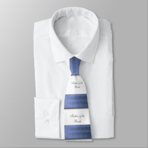 Elegant, Blue Satin Ribbon, Father of the Bride Tie