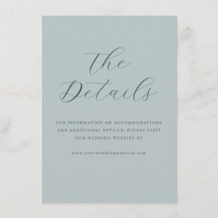 Elegant Blue Typographic Invitation