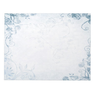 Elegant Blue Vintage Notepad