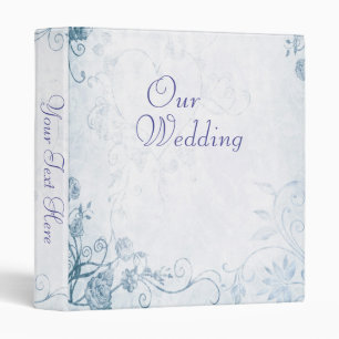 Elegant Blue Vintage Photo Album Binder