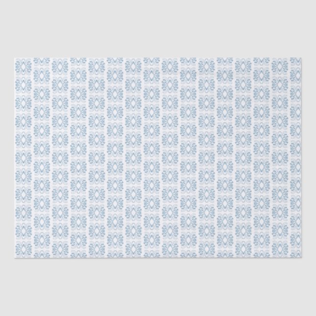 Elegant Blue White All Occasion Gift  Tissue Paper (Front)