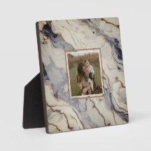 Elegant blue white gold copper marble granite