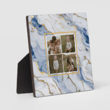 Elegant blue white gold marble granite pattern