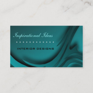 Elegant Blue Zebra Print Business Card