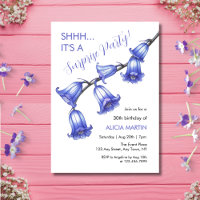 Elegant Bluebell Flower Blossom Surprise Birthday