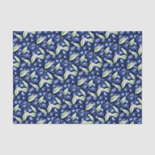 Elegant Blueberries Tissue Paper