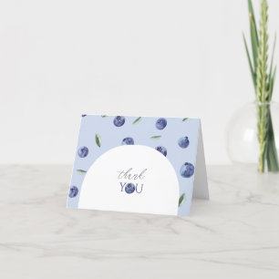 Elegant blueberry Baby Shower Thank You
