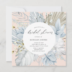 elegant blush bohemian floral Bridal Shower 