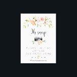 Elegant Blush Cream Floral Oh Snap Instagram Sign<br><div class="desc">Charming Blush Cream Floral card design. It features gorgeous pink blush cream watercolour flowers,  a floral divider,  all on a white background. Use Customize tool to add your info. For matching items,  please,  visit my Blush Cream Flowers Collection.</div>