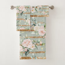 Elégant Blush Eucalyptus Sage Vert Or