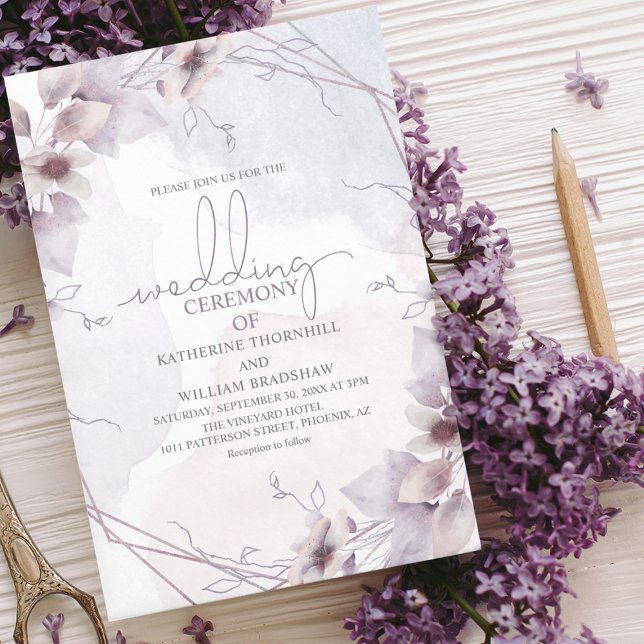Elegant Blush Floral Boho Wedding Invitation (Creator Uploaded)