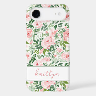 Elegant Blush Floral Watercolor Personalized