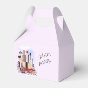 Elegant Blush Girly Pink Makeup Artist Glamour Favor Box
