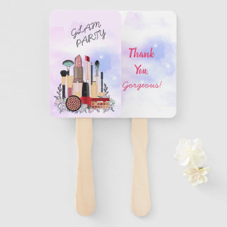 Elegant Blush Girly Pink Makeup Artist Glamour Hand Fan