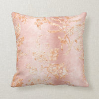 Elegant Blush Gold Damask Satin Pretty Home Decor