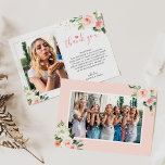Elegant Blush Pink Floral Bridal Shower Photo Thank You Card<br><div class="desc">Elegant Blush Pink Floral Bridal Shower Photo Thank You Card. For further customization,  please click the "customize further" link and use our design tool to modify this template.</div>