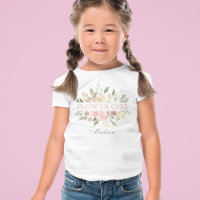 Elegant Blush Pink Floral Wedding Flower Girl