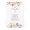Elegant Blush Pink Floral Wedding Seating Chart