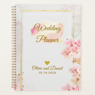 Elegant Blush Pink Flowers Organizer Wedding