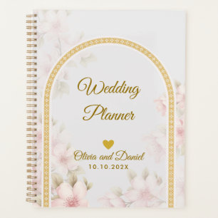 Elegant Blush Pink Flowers Organizer Wedding