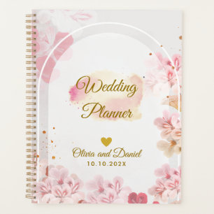 Elegant Blush Pink Flowers Organizer Wedding