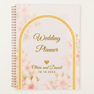 Elegant Blush Pink Flowers Organizer Wedding