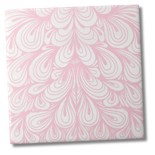 Elegant Blush Pink Pattern Tile