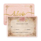 Elegant Blush Pink Rose Gold Rustic Wedding