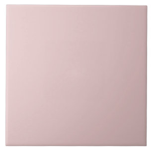 Elegant Blush Pink Solid Colour Chic Feminine  Tile