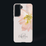 Elegant Blush Pink Watercolor Floral Monogram Samsung Galaxy Case<br><div class="desc">Elegant Blush Pink Watercolor Floral Monogram Samsung Galaxy case that is ready for your to add your name and initial. It's cute and simple,  with a classy,  girly,  feminine vibe.</div>